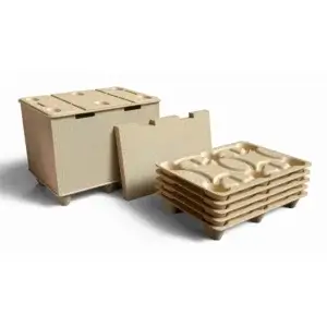 BoxPal z pokrywą z drewna prasowanego